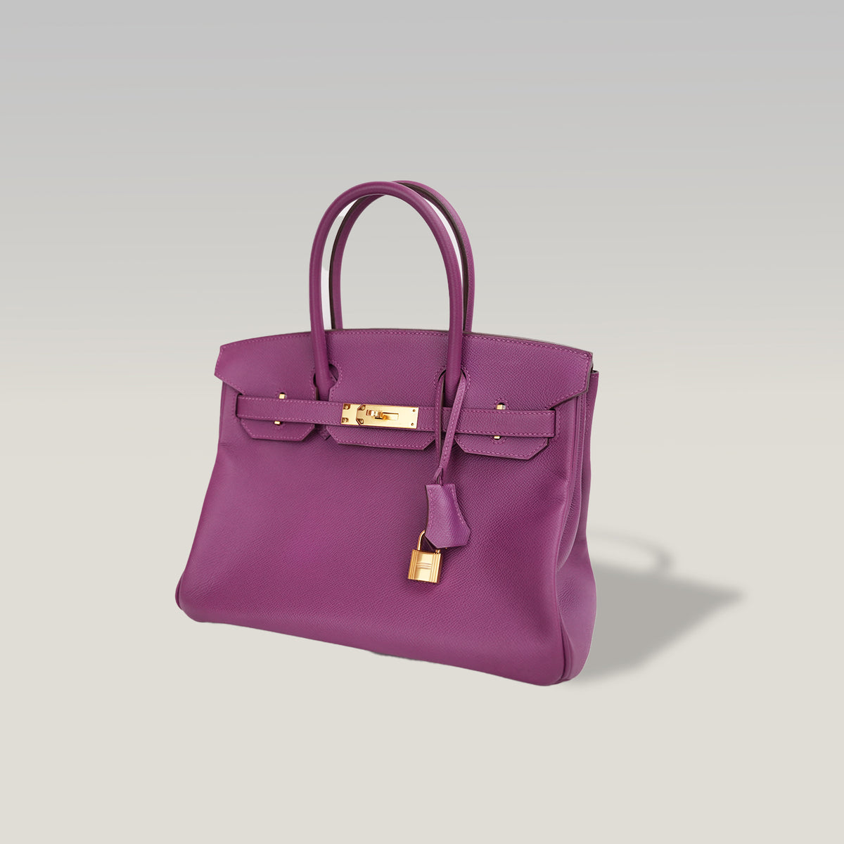 Hermès Birkin 30 Anemone in Pelle Epsom con Hardware Dorato