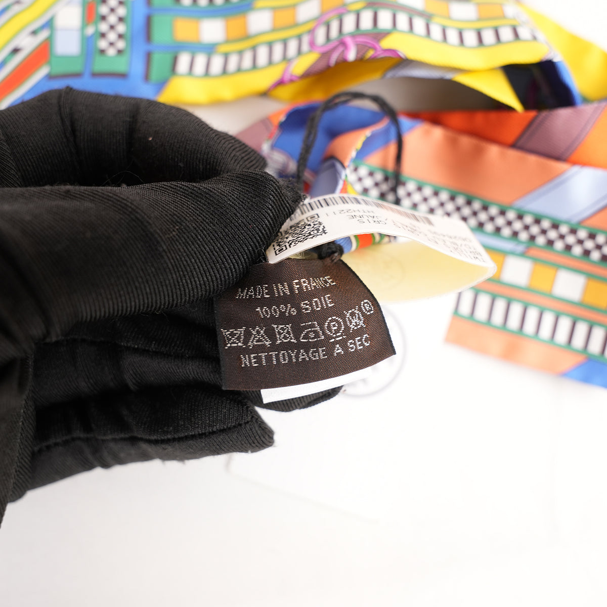 Hermès Twilly Brides et Gris-Gris in Seta Multicolore