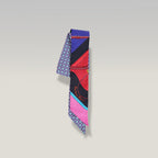 Hermès Twilly Clic Clac Modern Cannage in Seta Multicolore
