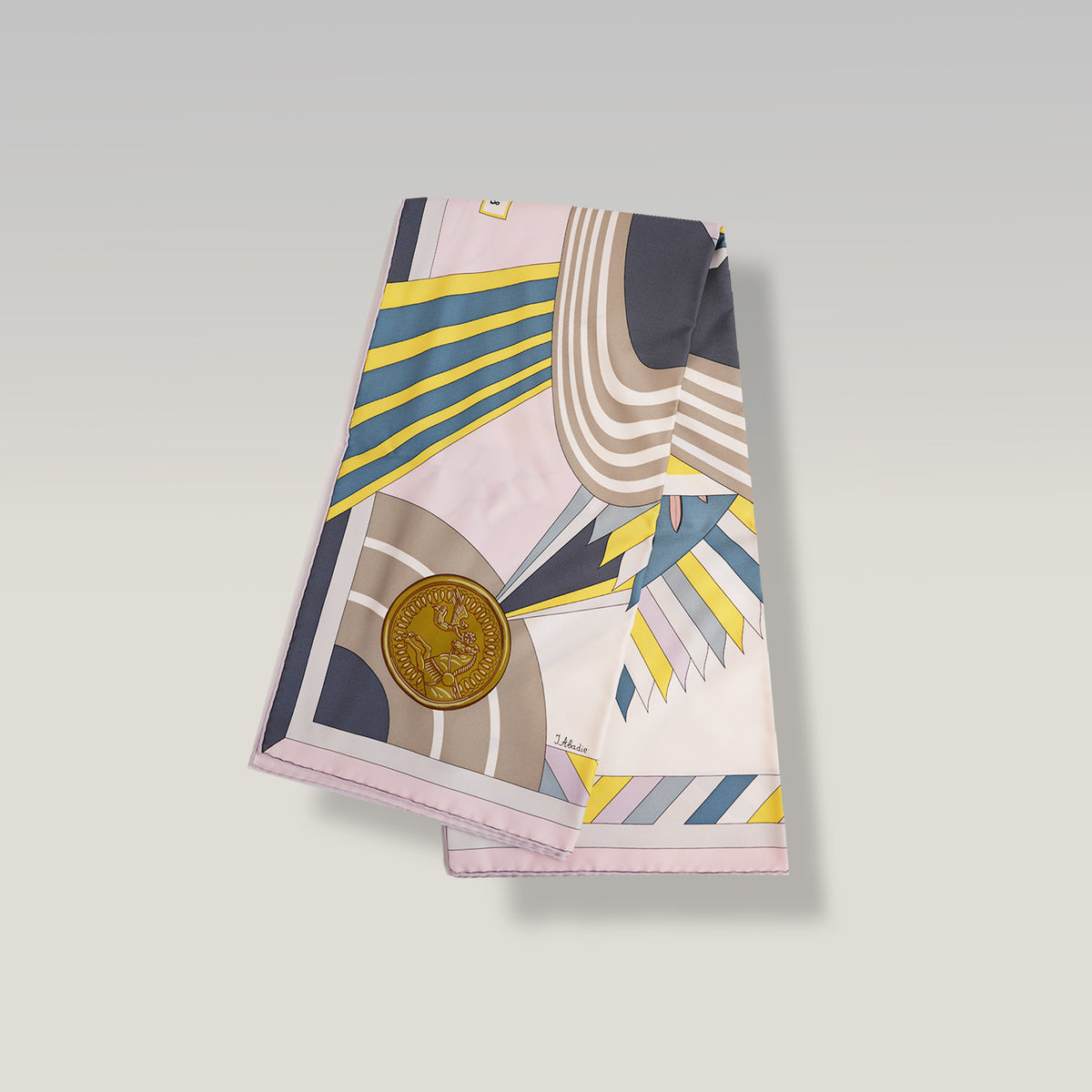 Hermès Carré 90 Foulard in Seta Stampata Multicolore Rosa 90x90 cm