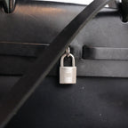 Hermès Herbag 39 Noir in Tela e Pelle con Hardware Palladium