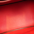 Hermès Birkin 35 in Pelle Rossa con Ferramenta in Metallo Argentato