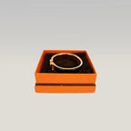 Hermès Clic H PM Bracciale in Smalto Nero con Finitura Placcata Oro Giallo