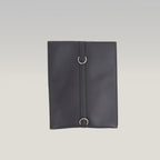 Hermès Glenan To Go Pochette in Pelle Nera con Hardware Palladiato – Timbro K