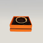Hermès Clic H PM Bracciale in Smalto Nero con Finitura Placcata Oro Giallo