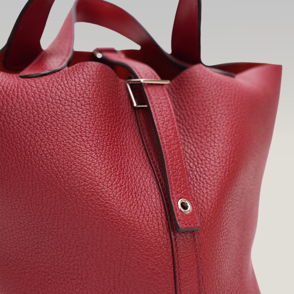 Hermès Picotin Lock 18 Tote Bag rossa