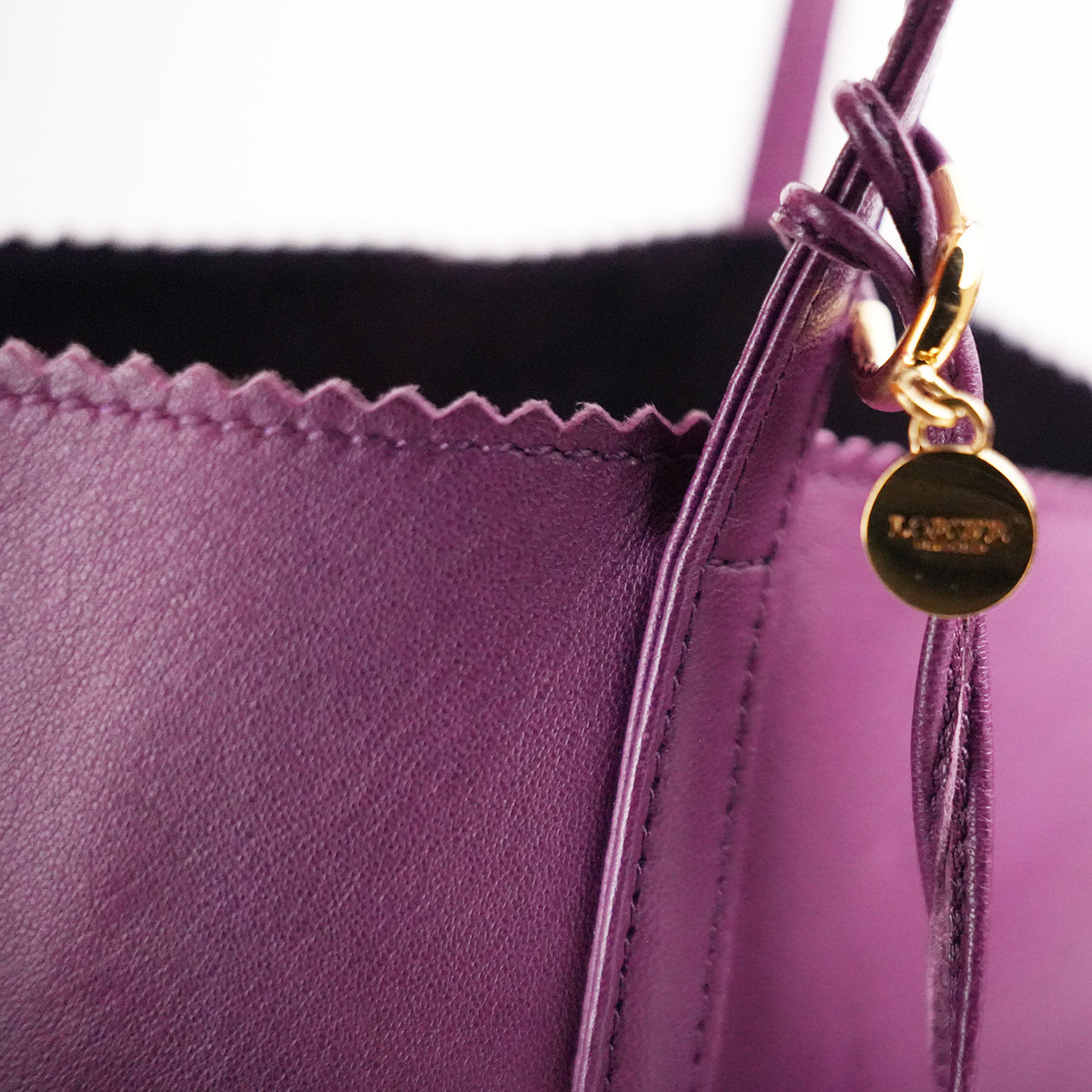 Loewe Nappa Anagram Tassel Tote Viola in Pelle Borsa Shopper