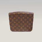 Borsa a Tracolla Louis Vuitton Cartouchière MM Vintage in Tela Monogram Marrone