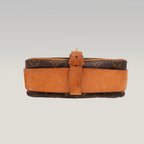 Borsa a Tracolla Louis Vuitton Cartouchière MM Vintage in Tela Monogram Marrone