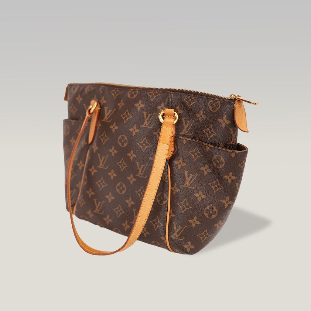 Borsa Louis Vuitton Totally PM in Tela Monogram Marrone con Manici in Pelle