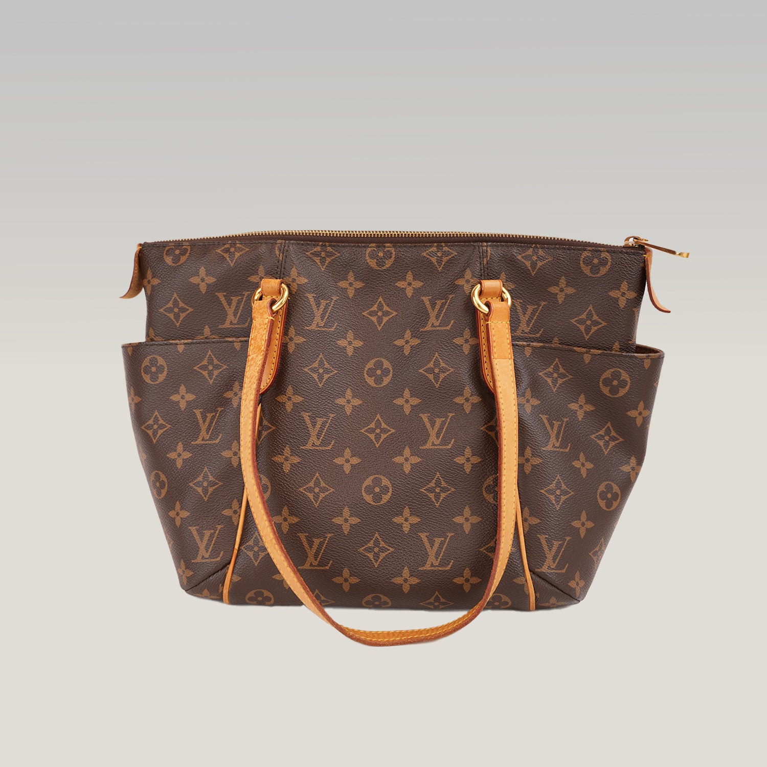 Borsa Louis Vuitton Totally PM in Tela Monogram Marrone con Manici in Pelle