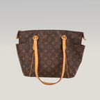 Borsa Louis Vuitton Totally PM in Tela Monogram Marrone con Manici in Pelle