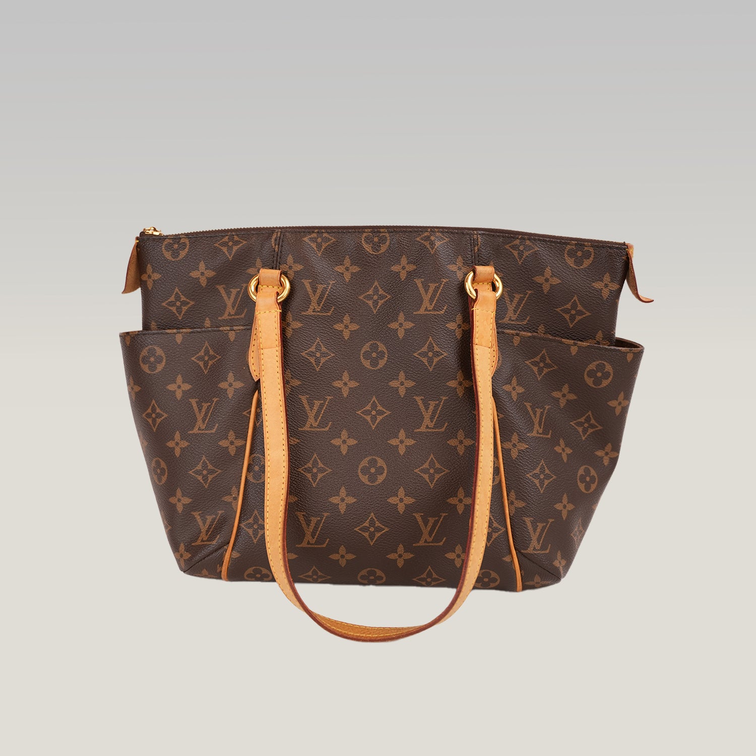 Borsa Louis Vuitton Totally PM in Tela Monogram Marrone con Manici in Pelle