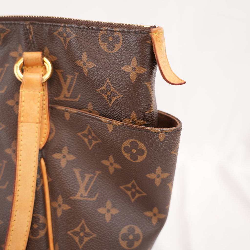Borsa Louis Vuitton Totally PM in Tela Monogram Marrone con Manici in Pelle