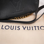 Louis Vuitton Multi Pochette Accessoires Nera in Pelle Monogram Empreinte con Catena Oro
