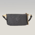 Louis Vuitton Multi Pochette Accessoires Nera in Pelle Monogram Empreinte con Catena Oro