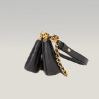 Louis Vuitton Multi Pochette Accessoires Nera in Pelle Monogram Empreinte con Catena Oro