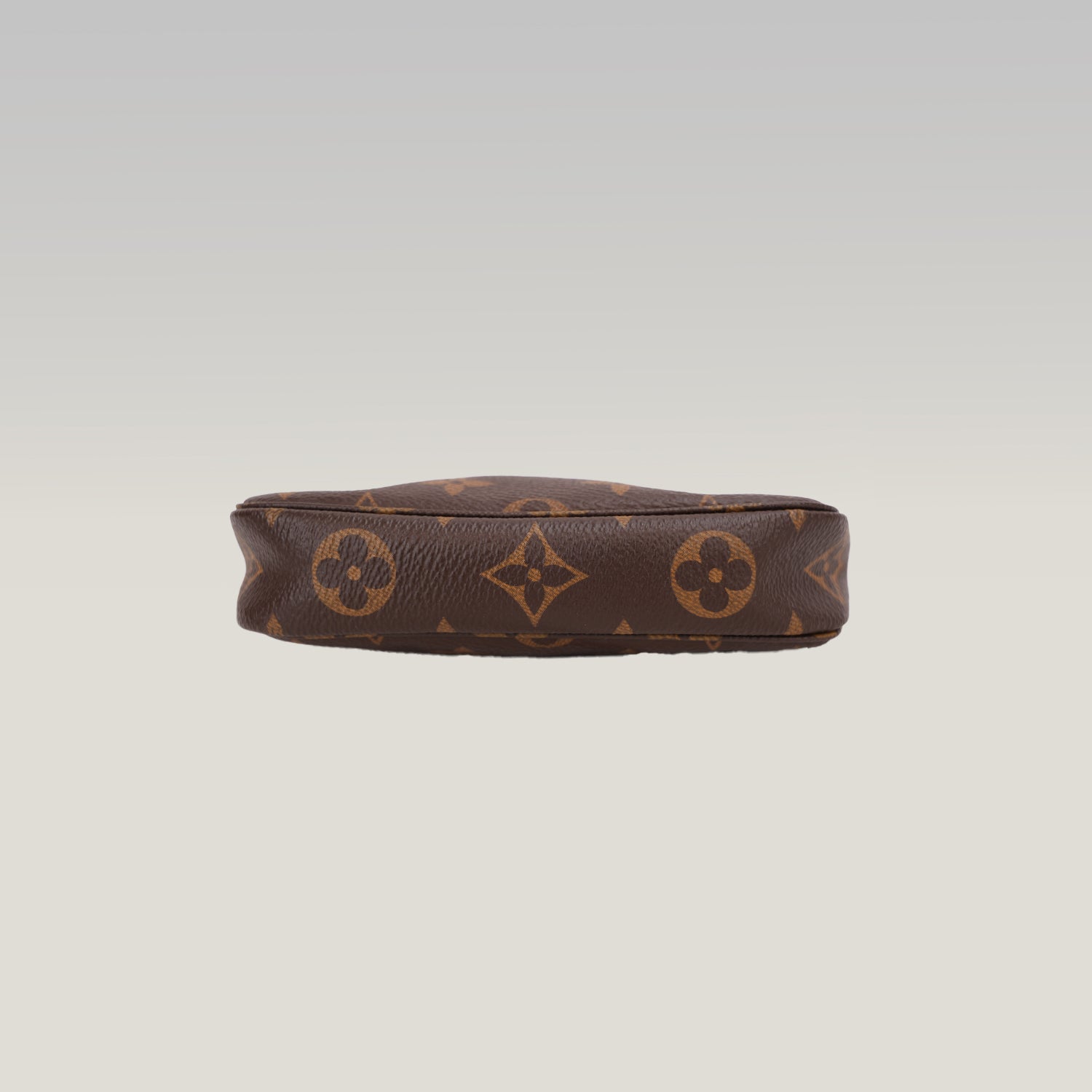 Louis Vuitton Mini Pochette Accessoires Monogram in Tela Rivestita con Catena Dorata