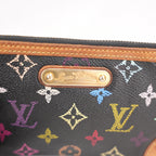 Louis Vuitton Pochette Milla MM Monogram Multicolor Nera in Tela Canvas