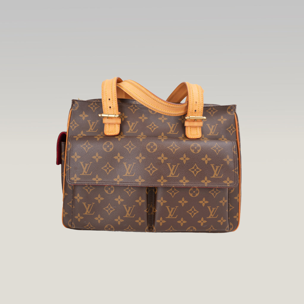 Louis Vuitton Multipli Cité Borsa a Spalla in Tela Monogram con Finiture in Vacchetta