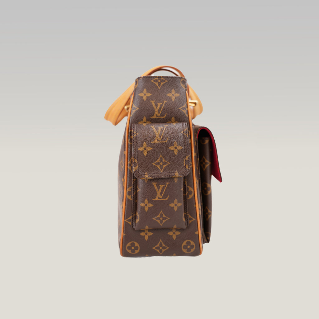 Louis Vuitton Multipli Cité Borsa a Spalla in Tela Monogram con Finiture in Vacchetta