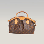 Louis Vuitton Tivoli PM Monogram – Borsa a Mano in Tela Marrone e Pelle Vachetta