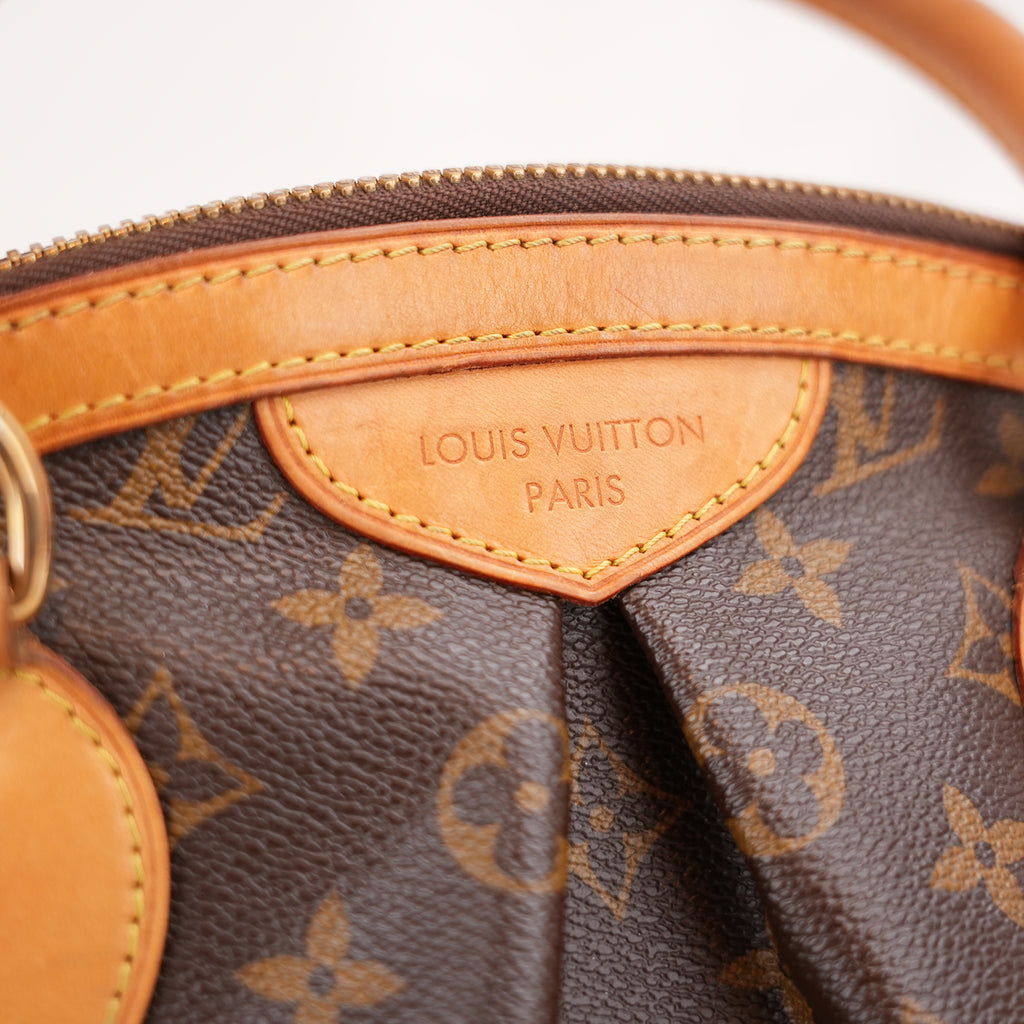 Louis Vuitton Tivoli PM Monogram – Borsa a Mano in Tela Marrone e Pelle Vachetta