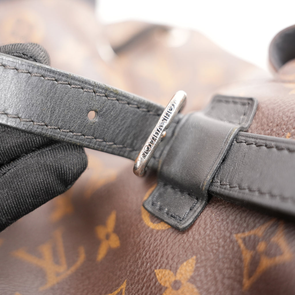Louis Vuitton Christopher MM Zaino in Tela Monogram con Finiture in Pelle Nera