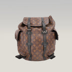 Louis Vuitton Christopher MM Zaino in Tela Monogram con Finiture in Pelle Nera
