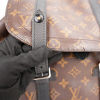 Louis Vuitton Christopher MM Zaino in Tela Monogram con Finiture in Pelle Nera