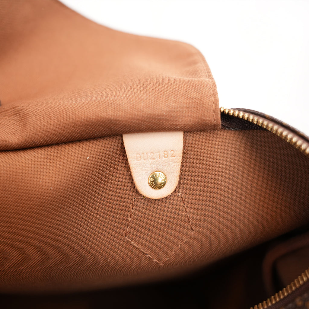 Louis Vuitton Speedy 35 Monogram – Borsa a Mano in Tela Rivestita e Pelle Vachetta