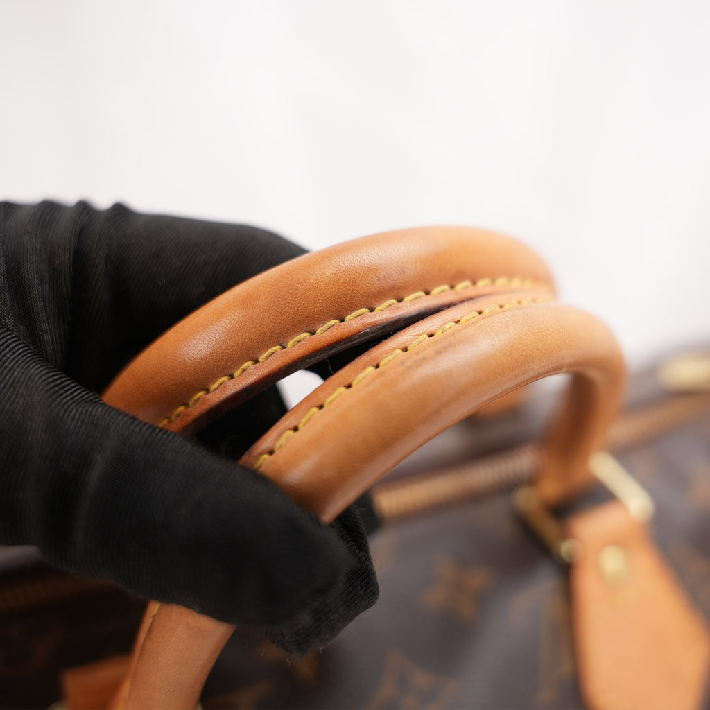 Louis Vuitton Speedy 35 Monogram – Borsa a Mano in Tela Rivestita e Pelle Vachetta