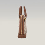 Gucci Horsebit 1955 Mini Top Handle Bag GG Supreme Canvas Beige Brown Leather