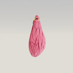 Miu Miu Matelassé Pink Nappa Leather Crossbody Bag Pleated Shoulder Clutch