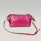 Borsa a Spalla Miu Miu Rosa in Pelle con Fiocchi e Tracolla – 24 cm