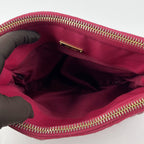 Miu Miu Pochette 24 in Pelle Matelassé Rosa con Logo Dorato