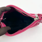Borsa a Spalla Miu Miu Rosa in Pelle con Fiocchi e Tracolla – 24 cm