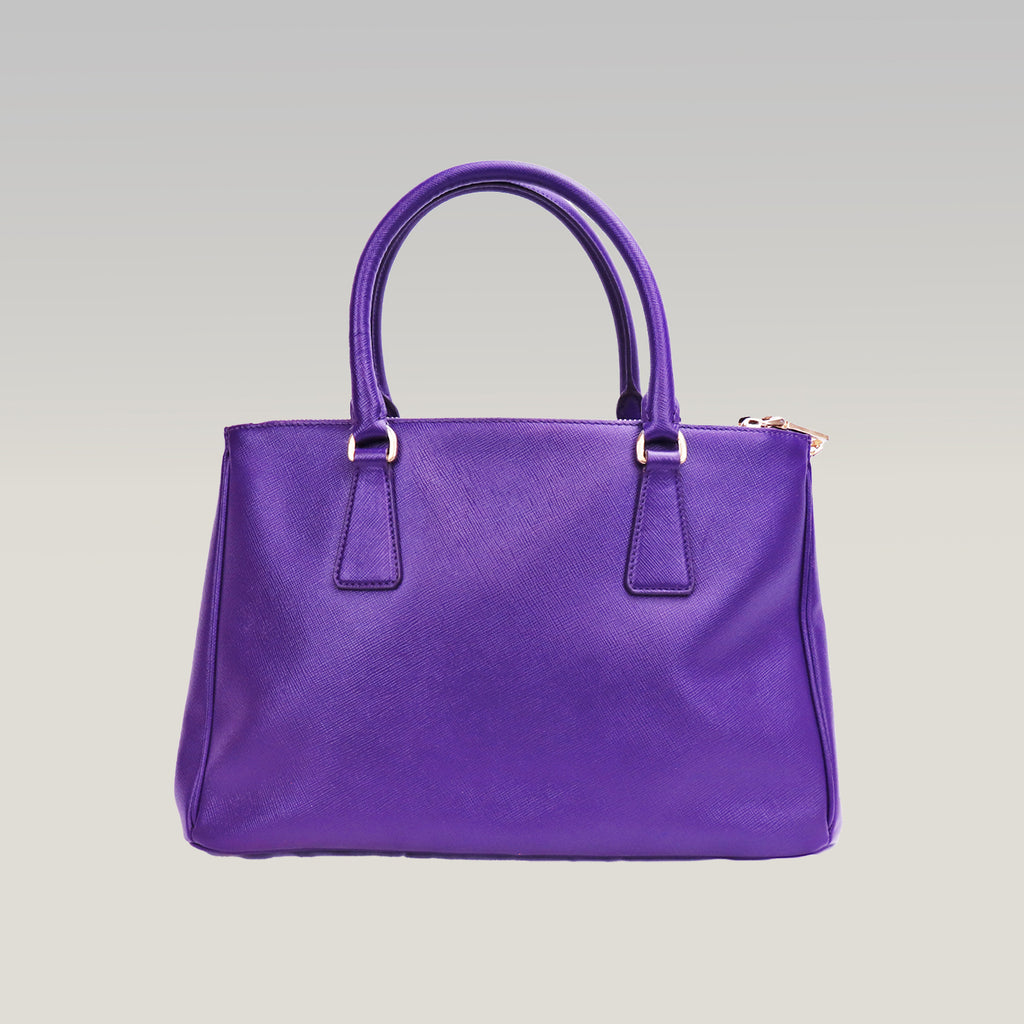 Prada Galleria Medium in Purple Saffiano Leather 