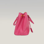 Prada Galleria Saffiano Lux Pink Leather Top Handle Tote Bag Medium