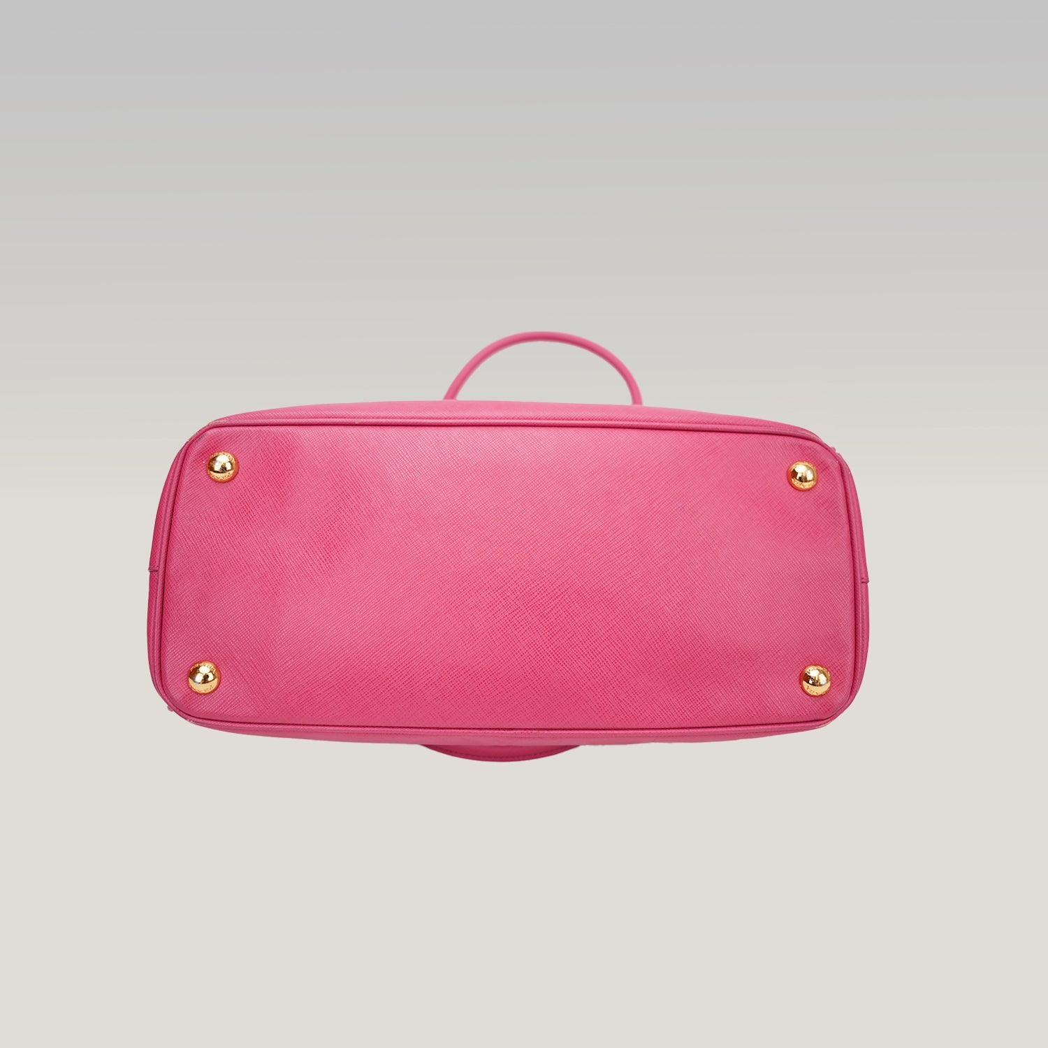 Prada Galleria Saffiano Lux Pink Leather Top Handle Tote Bag Medium