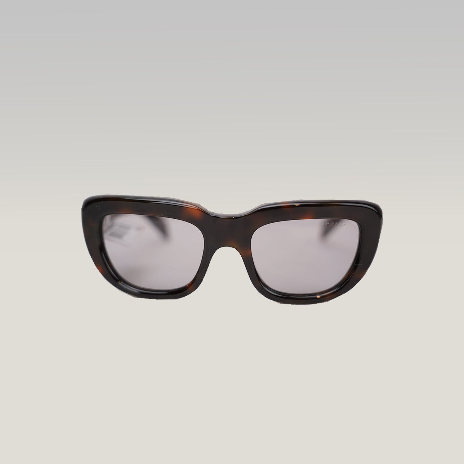 Prada Oversized Cat Eye Sunglasses Havana Brown Acetate
