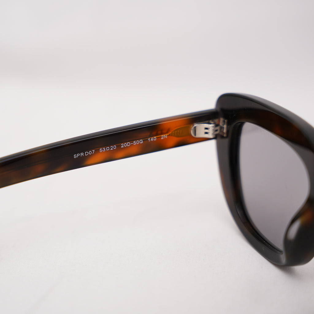 Prada Oversized Cat Eye Sunglasses Havana Brown Acetate