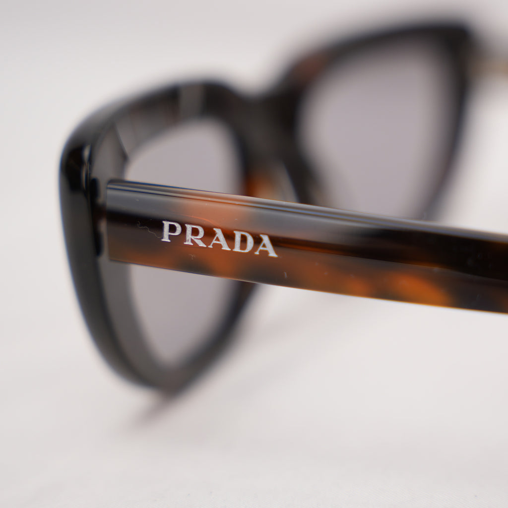 Prada Oversized Cat Eye Sunglasses Havana Brown Acetate