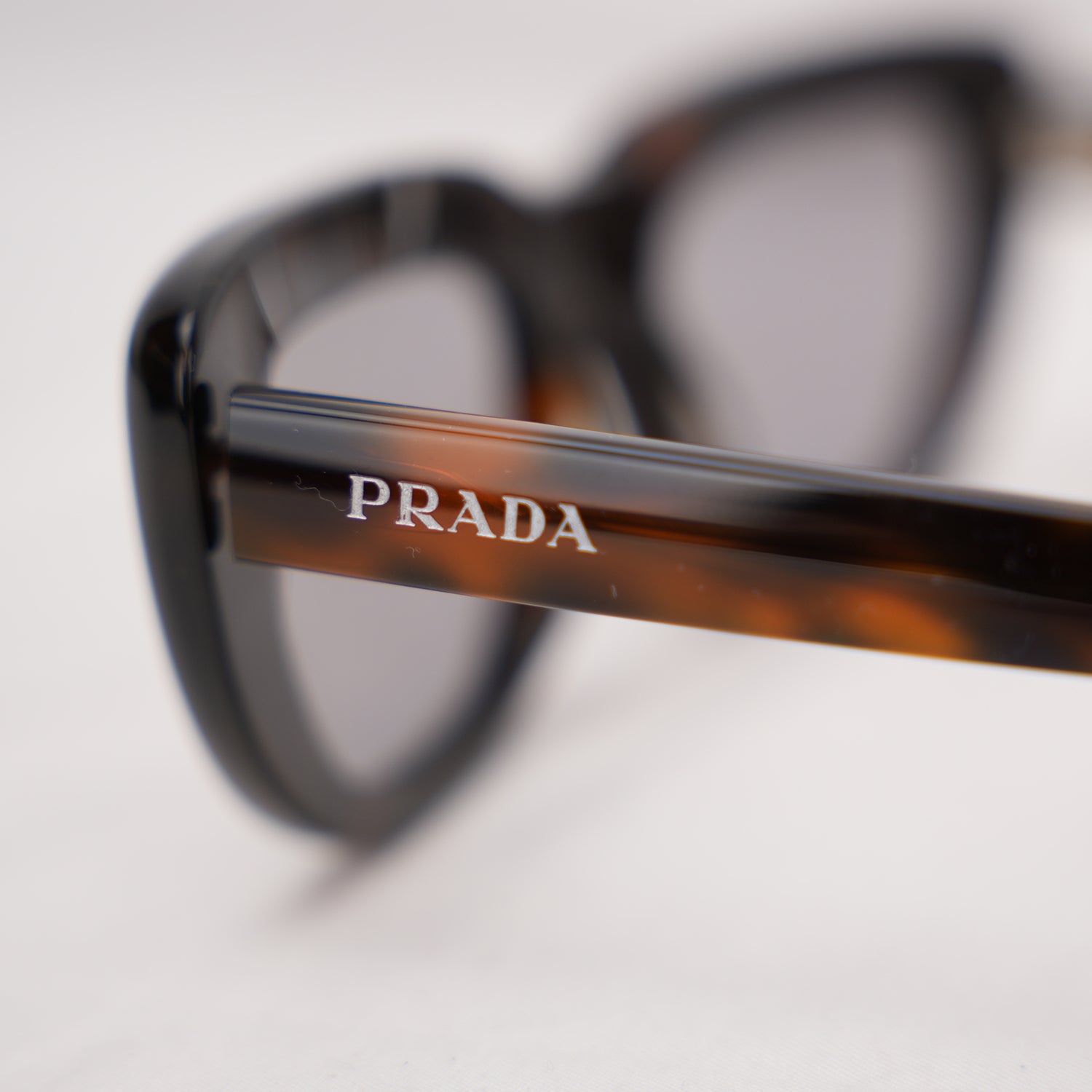 Prada Oversized Cat Eye Sunglasses Havana Brown Acetate