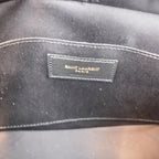 Saint Laurent Lou Camera Bag Small in pelle matelassé bordeaux con hardware dorato