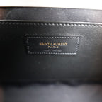 Saint Laurent Medium Envelope Triquilt Satchel Crema Soft Grain de Poudre Leather