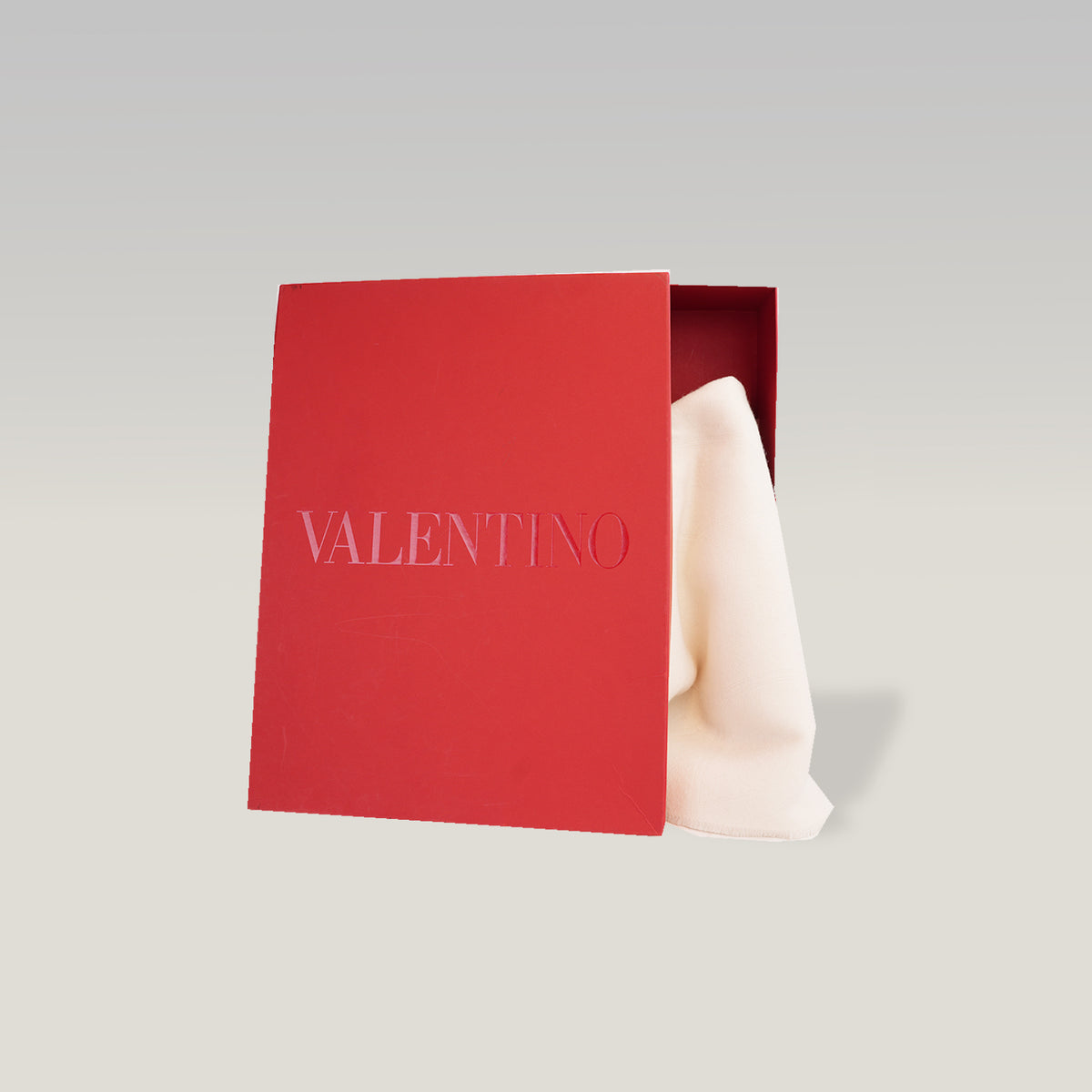 Valentino Garavani Sciarpa Bianca Elegante con Scatola Originale e Cartellino – Mai Utilizzata