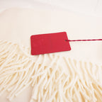Valentino Garavani Sciarpa Bianca Elegante con Scatola Originale e Cartellino – Mai Utilizzata
