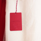Valentino Garavani Sciarpa Bianca Elegante con Scatola Originale e Cartellino – Mai Utilizzata