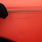 Versace Black Grain Leather Medusa Long Wallet Continental Flap Wallet